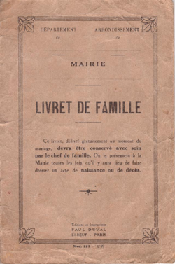 livret de famille