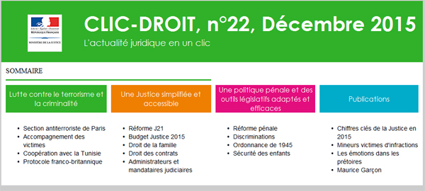 Clic droit, l'actualit juridique en un clic