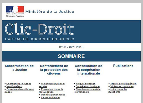 Clic droit, l'actualit juridique en un clic