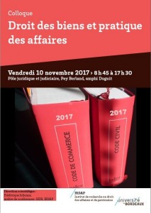 droit-des-biens ET PRATIQUE DES AFFAIRES